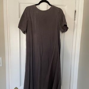 Hatch Maternity Dress - Grey/Muted Purple - Size 1 (Size Small)